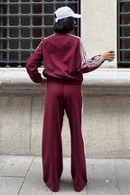 ALESSIA - SET CHANDAL GRANATE CHAQUETA Y PANTALÓN