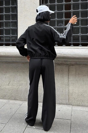 ALESSIA - SET CHANDAL NEGRO CHAQUETA Y PANTALÓN