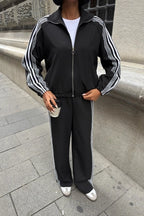 ALESSIA - SET CHANDAL NEGRO CHAQUETA Y PANTALÓN