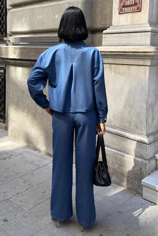 CAMILA - SET CAMISA Y PANTALÓN VAQUERO