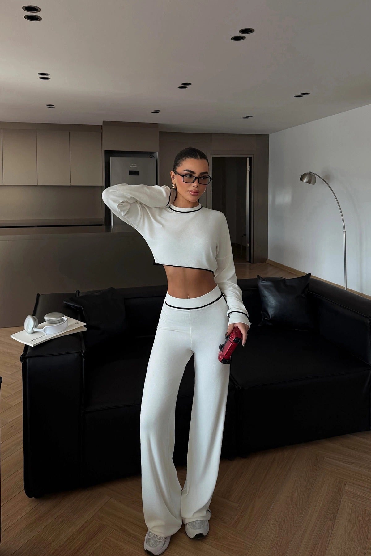 LOREN - SET DE PUNTO BLANCO