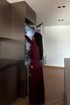 VALENTINA - SET CHANDAL RETRO GRANATE