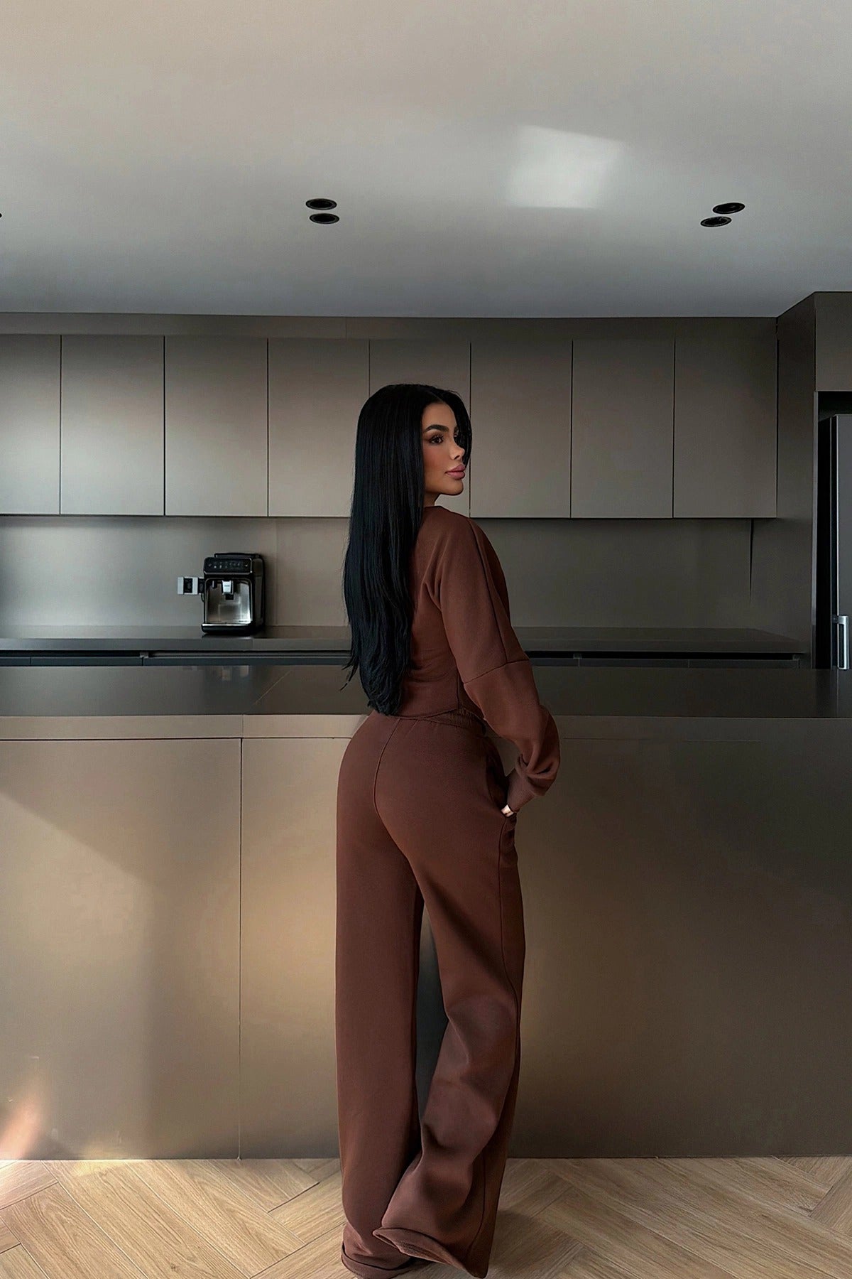 RENATA - SET CORSET MARRÓN