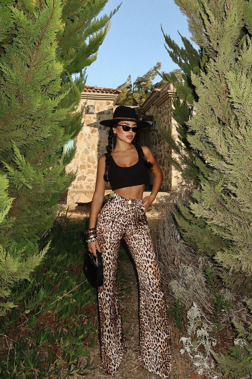 LENA - PANTALONES ANIMAL PRINT