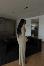 KAREN - SET DE PUNTO BEIGE