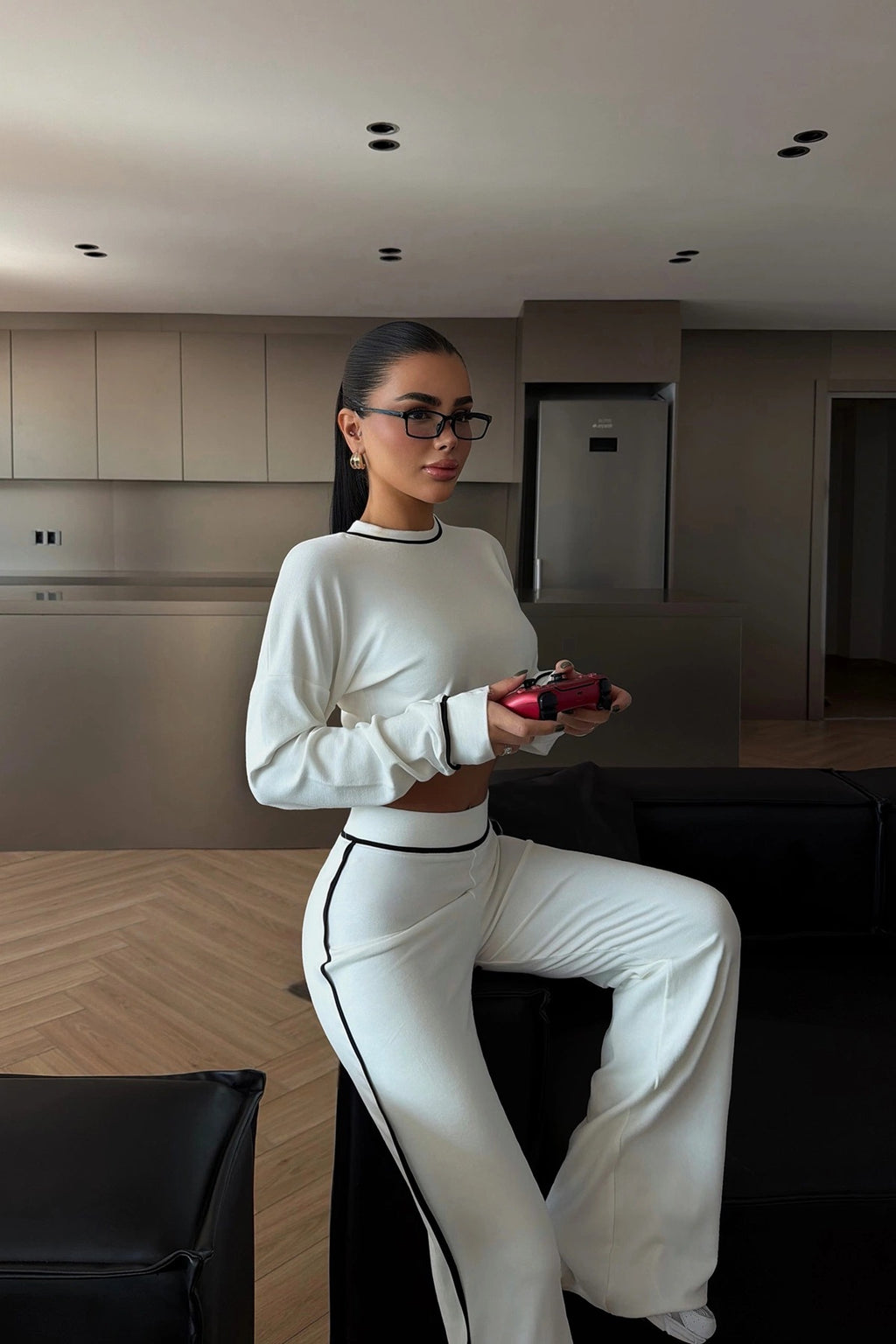 LOREN - SET DE PUNTO BLANCO