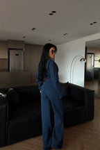 RENATA - SET CORSET AZUL