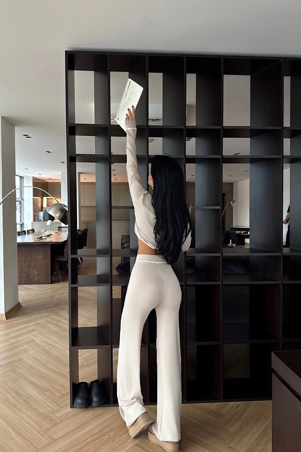 LOREN - SET DE PUNTO BEIGE