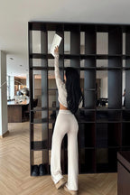 LOREN - SET DE PUNTO BEIGE