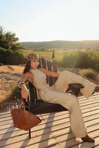 DAYANA - SET TOP ASIMÉTRICO BEIGE