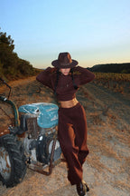 ELISE - SET CHANDAL MARRÓN