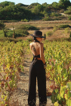 DAYANA - SET TOP ASIMÉTRICO NEGRO