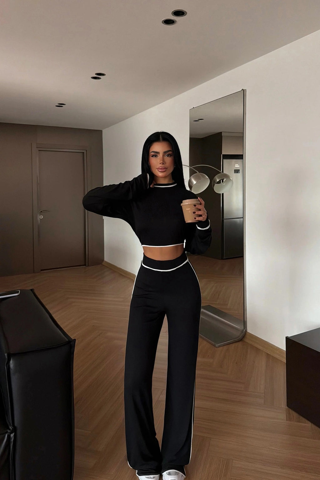 LOREN - SET DE PUNTO NEGRO