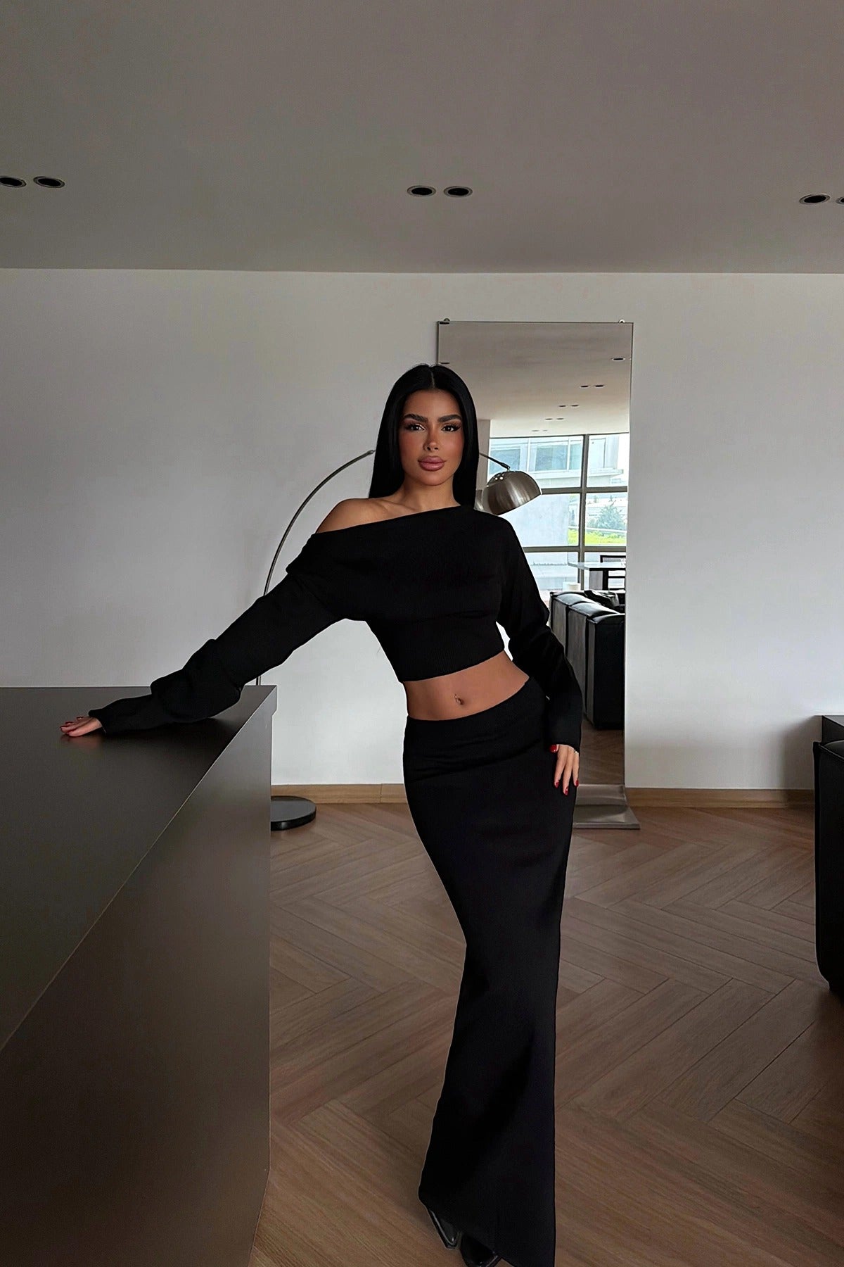 KAREN - SET DE PUNTO NEGRO