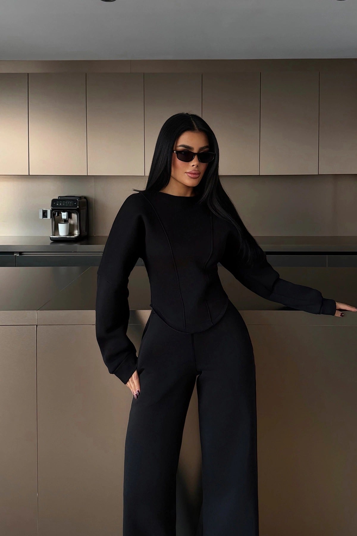 RENATA - SET CORSET NEGRO