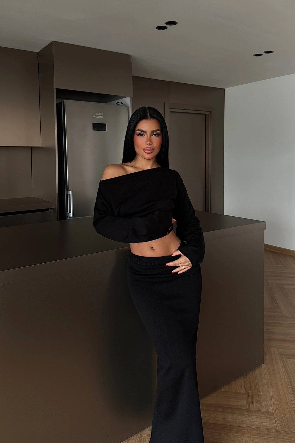 KAREN - SET DE PUNTO NEGRO