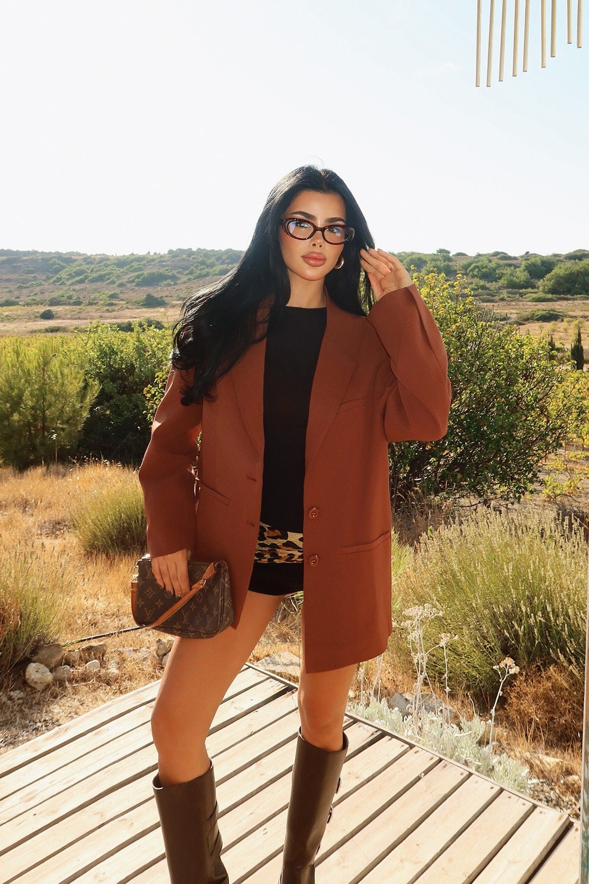 DAYANA - BLAZER OVERSIZE MARRÓN