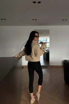 SARAH - CHAQUETA GABARDINA CORTA BEIGE