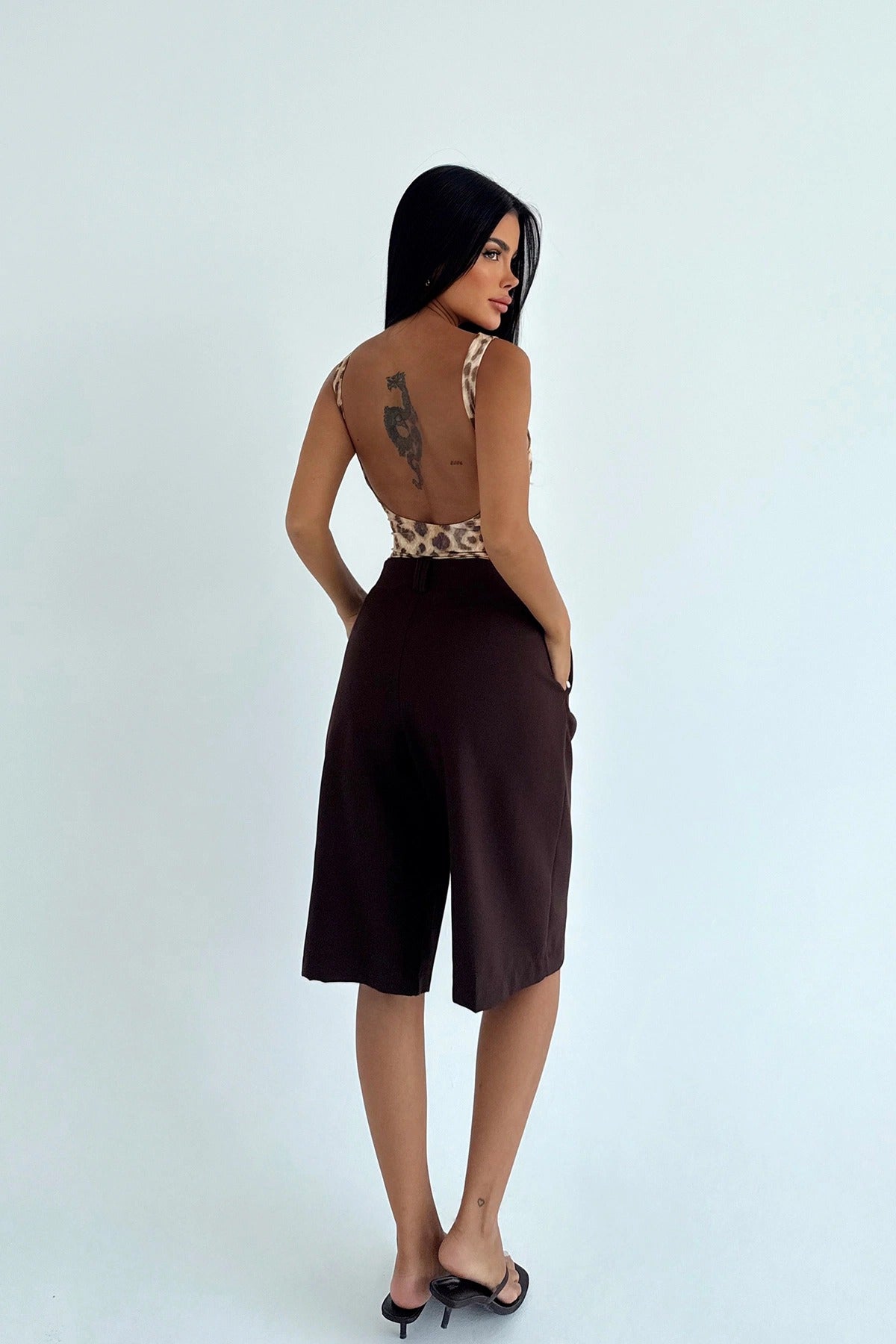 ALEXANDRA - BERMUDAS MARRONES