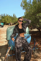 TANIA - SET CHANDAL ESTAMPADO NEGRO