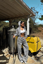 TANIA - SET CHANDAL ESTAMPADO GRIS