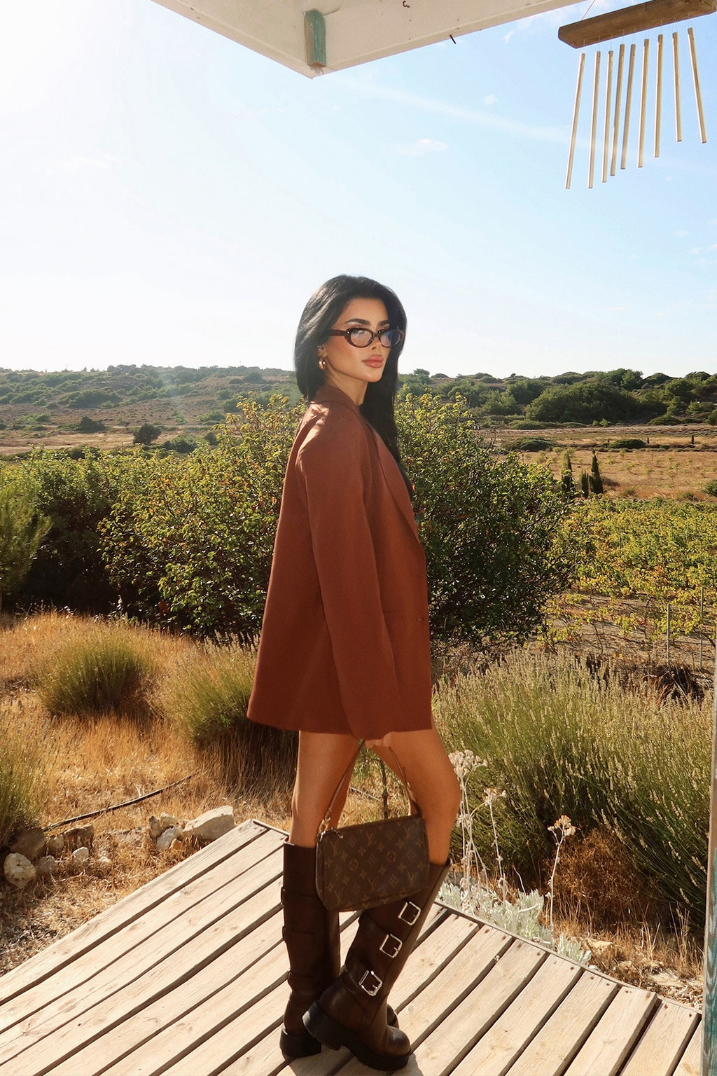 DAYANA - BLAZER OVERSIZE MARRÓN