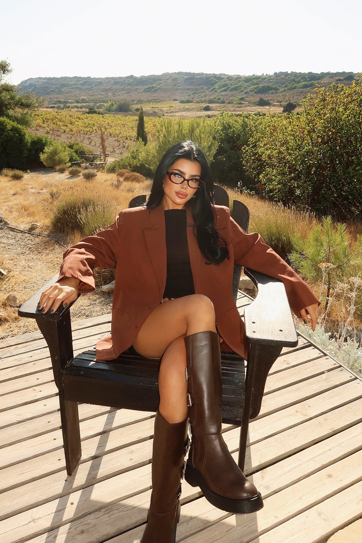 DAYANA - BLAZER OVERSIZE MARRÓN