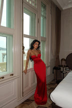 ADRIANA - VESTIDO MAXI SIRENA ROJO