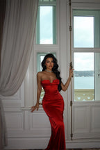 ADRIANA - VESTIDO MAXI SIRENA ROJO