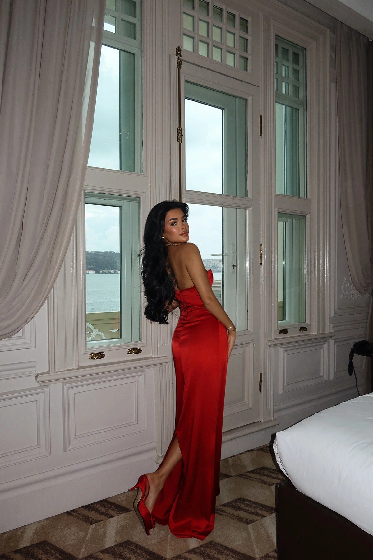 ADRIANA - VESTIDO MAXI SIRENA ROJO