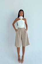 ALEXANDRA - BERMUDAS BEIGE