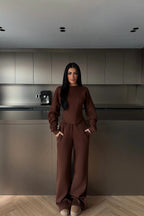 RENATA - SET CORSET MARRÓN