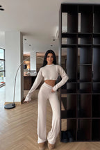 LOREN - SET DE PUNTO BEIGE