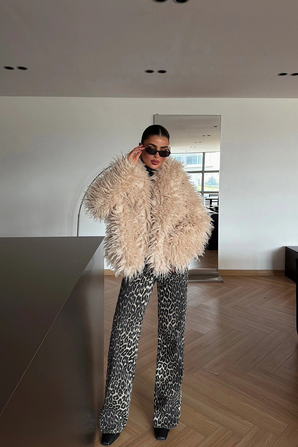 MARIE - ABRIGO DE PELO BEIGE