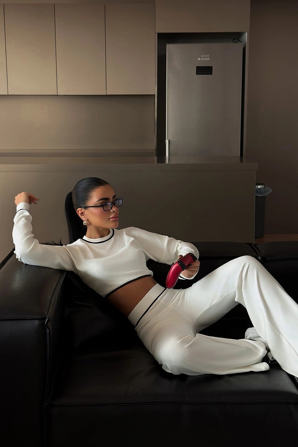 LOREN - SET DE PUNTO BLANCO