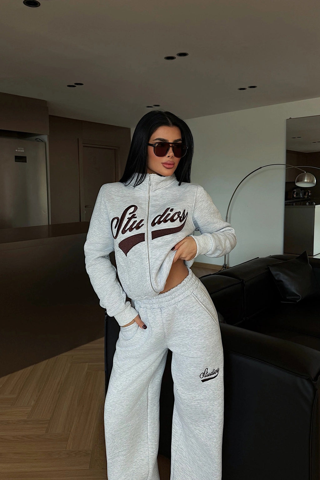 VALENTINA - SET CHANDAL RETRO GRIS
