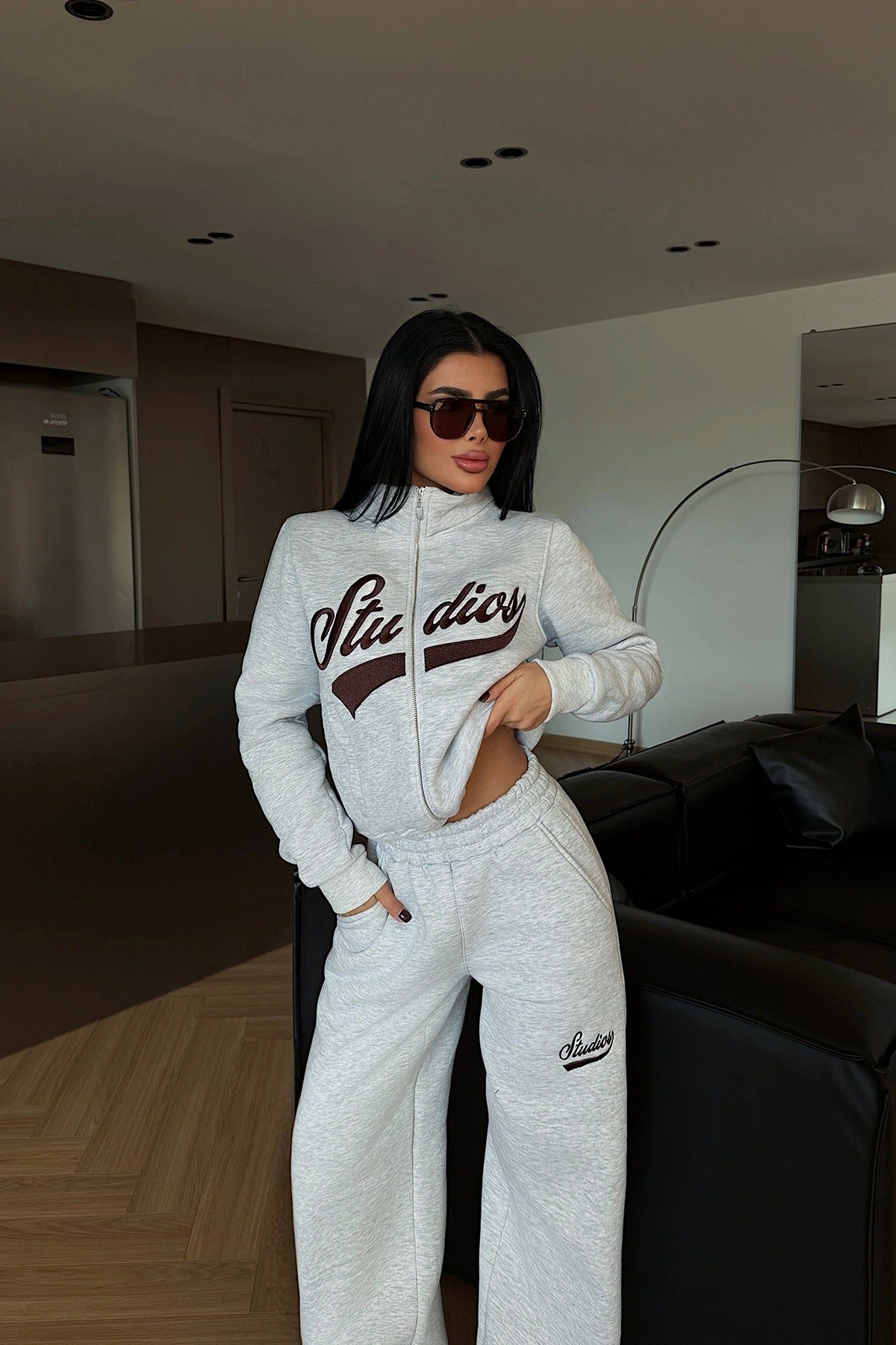 VALENTINA - SET CHANDAL RETRO GRIS