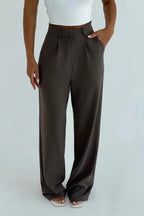 NOEMI - PANTALONES DE PINZA GRISES