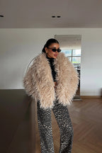 MARIE - ABRIGO DE PELO BEIGE