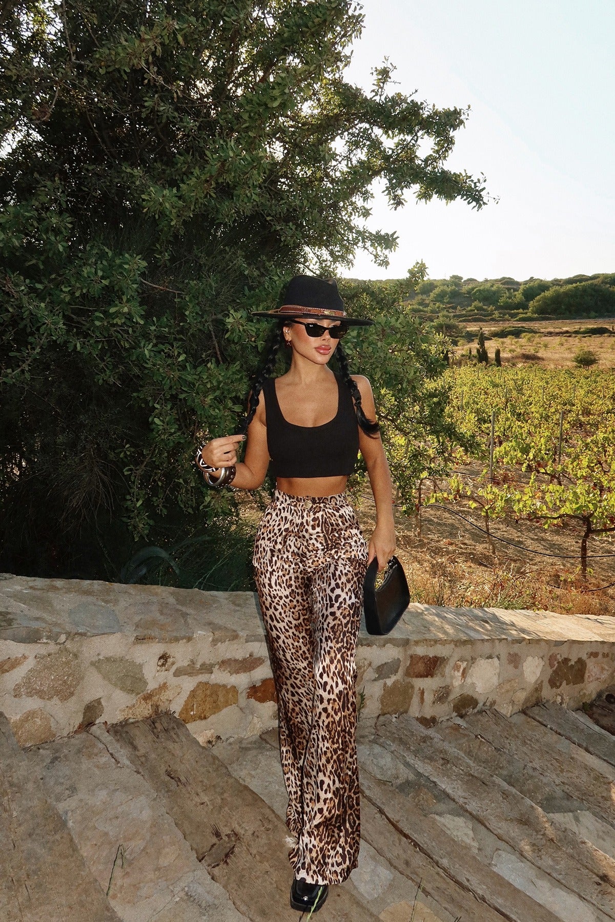 LENA - PANTALONES ANIMAL PRINT