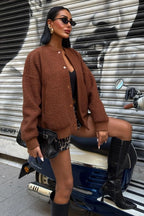 DENISE - CHAQUETA BOMBER CON FORRO DE PIEL